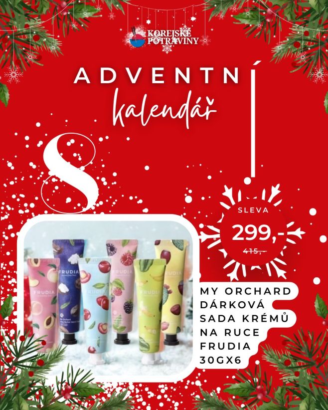 🎄✨ Osmička je tu! 8️⃣🎁 A dnešní adventní poklad voní po ovoci a péči — My Orchard dárková sada krémů na ruce Frudia 30 g x...